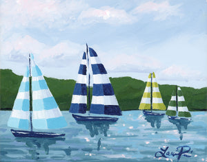 8x10 Striped to Set Sail