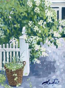 Fence of Blooms Print