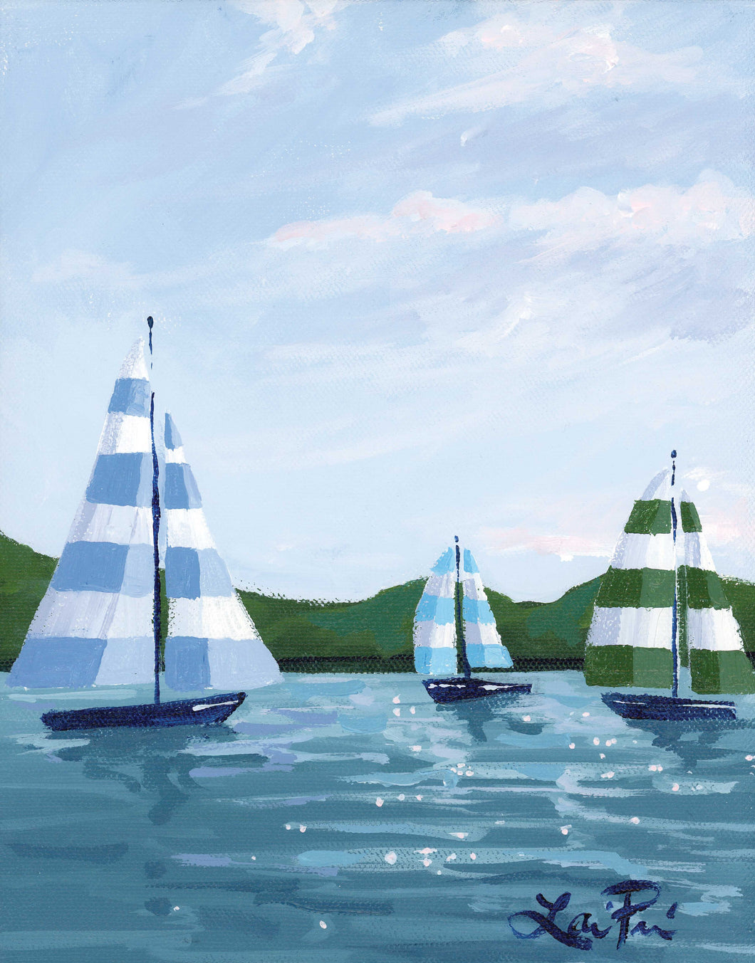 8x10 Stripe on, Sail on