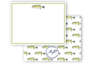 BASS FISH FLAT CARDS